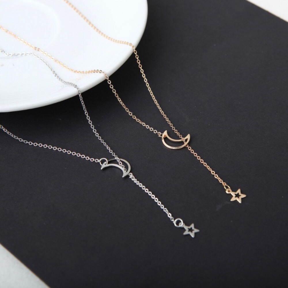 3 for $25✨Moon Stars Lariat boho necklace - Picture 3 of 8